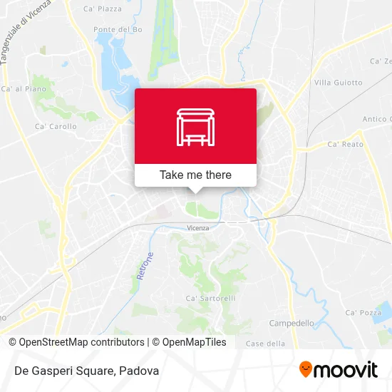 De Gasperi Square map