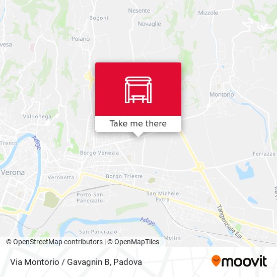 Via Montorio / Gavagnin B map
