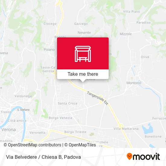 Via Belvedere / Chiesa B map