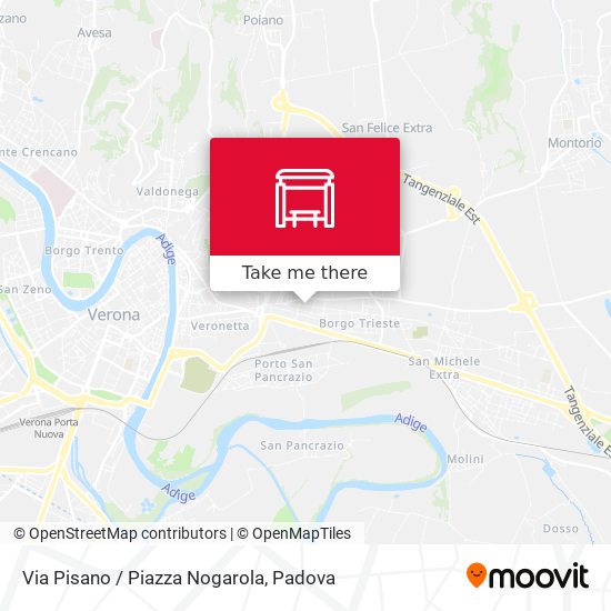 Via Pisano / Piazza Nogarola map