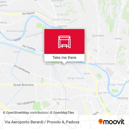 Via Aeroporto Berardi / Provolo A map
