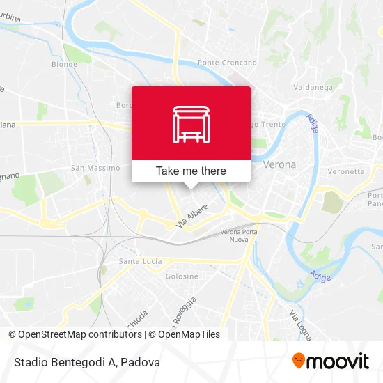 Stadio Bentegodi A map