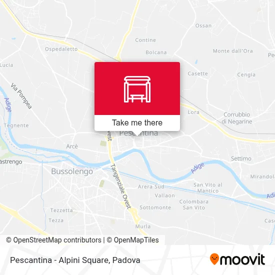 Pescantina - Alpini Square map