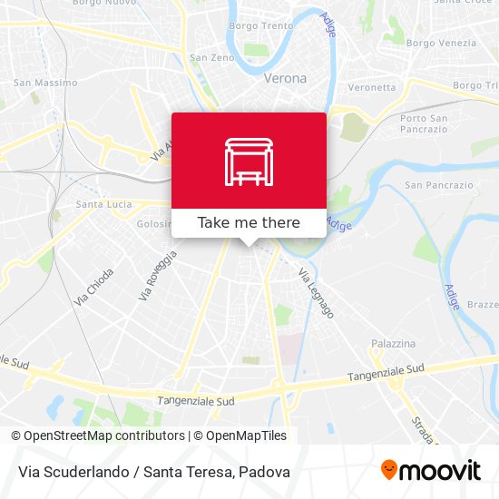 Via Scuderlando / Santa Teresa map