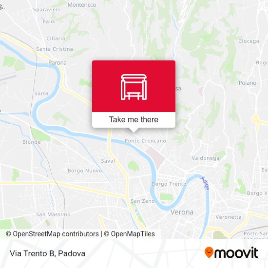Via Trento B map