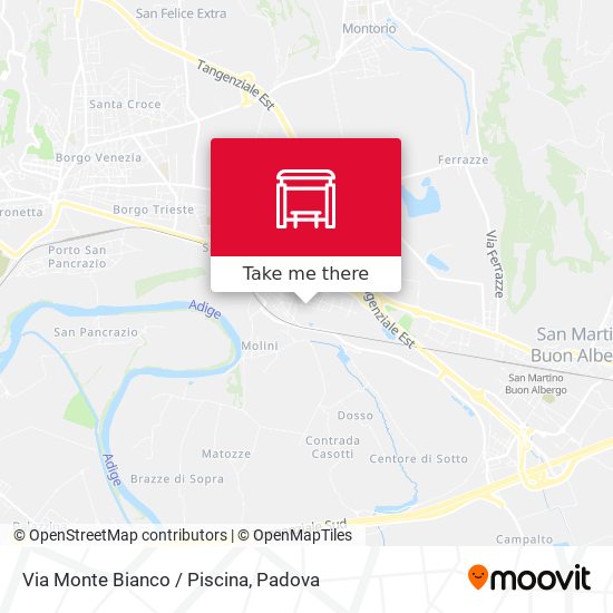 Via Monte Bianco / Piscina map