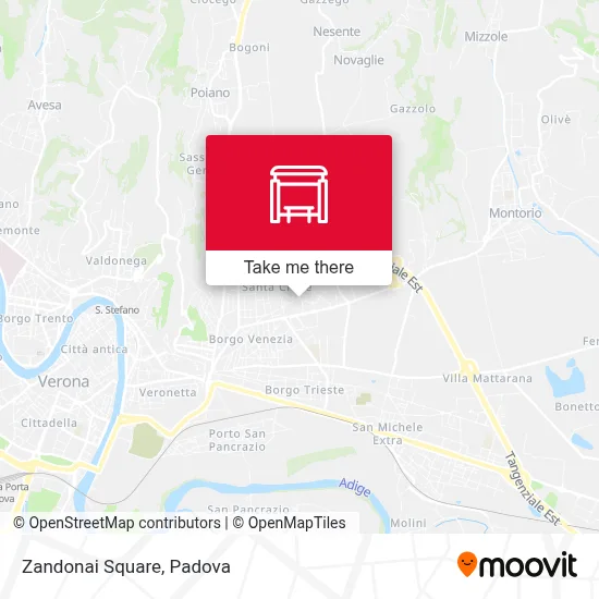 Zandonai Square map