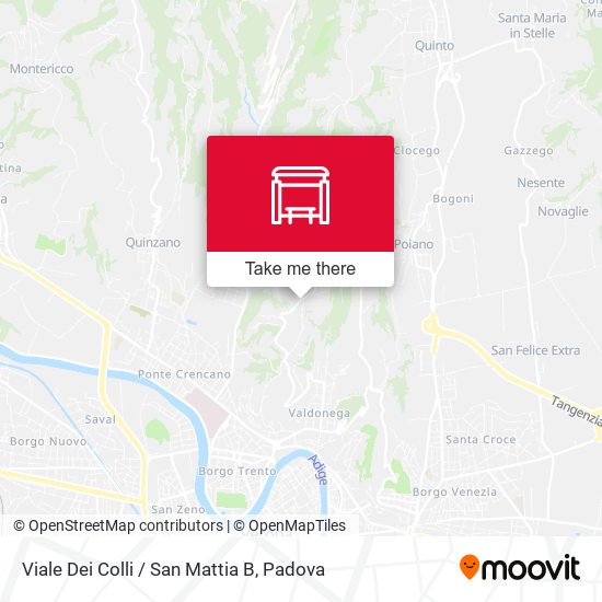 Viale Dei Colli / San Mattia B map