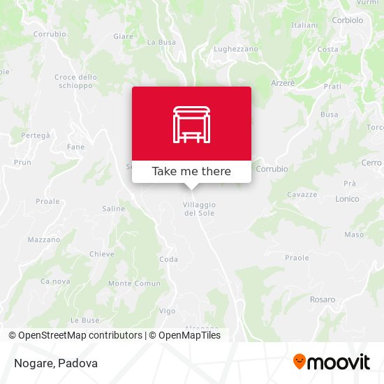 Nogare map