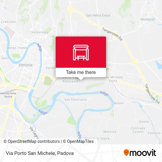 Via Porto San Michele map
