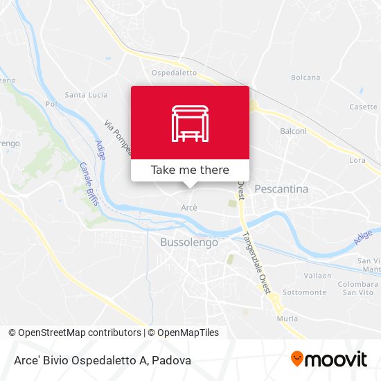 Arce' Bivio Ospedaletto A map