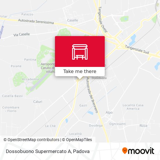 Dossobuono Supermercato A map