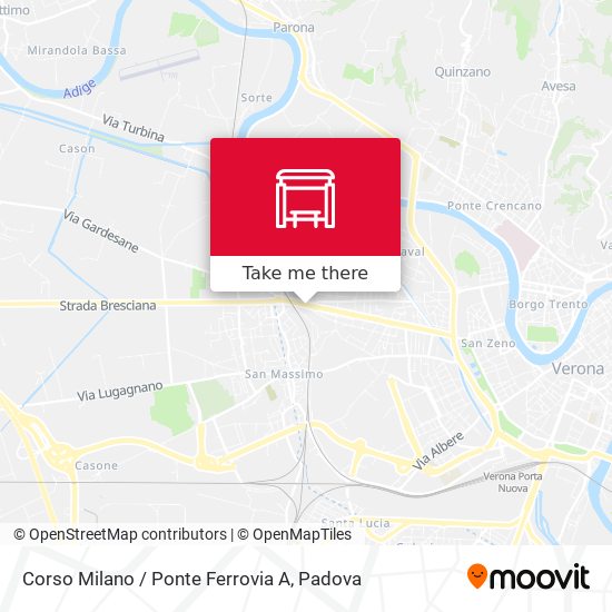 Corso Milano / Ponte Ferrovia A map