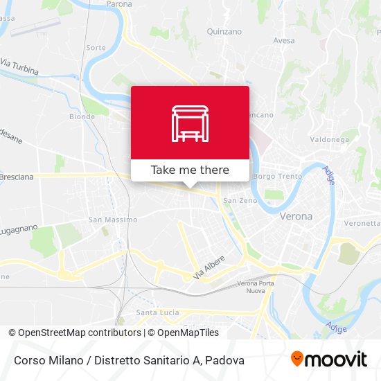 Corso Milano / Distretto Sanitario A map