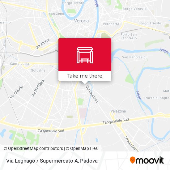 Via Legnago / Supermercato A map