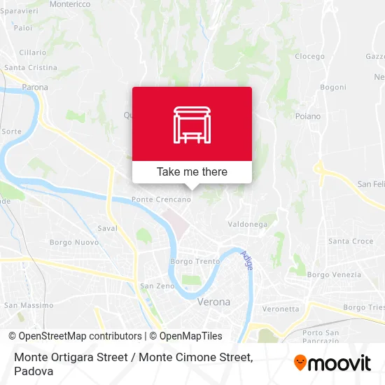 Monte Ortigara Street / Monte Cimone Street map