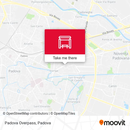 Padova Overpass map