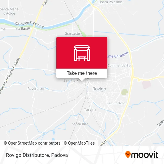 Rovigo Gas Station map