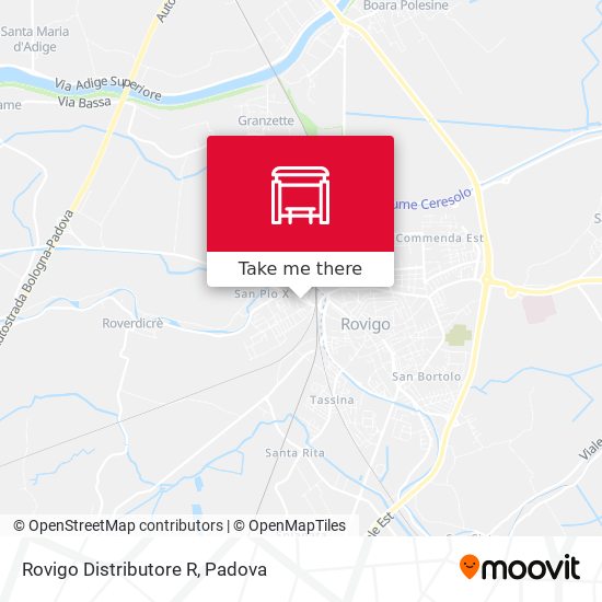 Rovigo Distributore R map