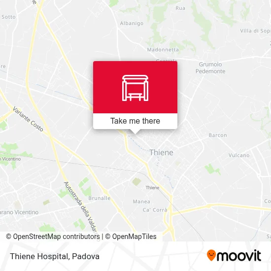 Thiene Hospital map