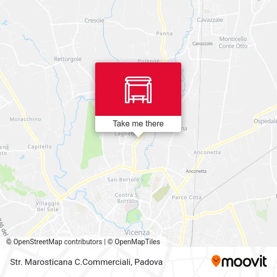 Str. Marosticana C.Commerciali map