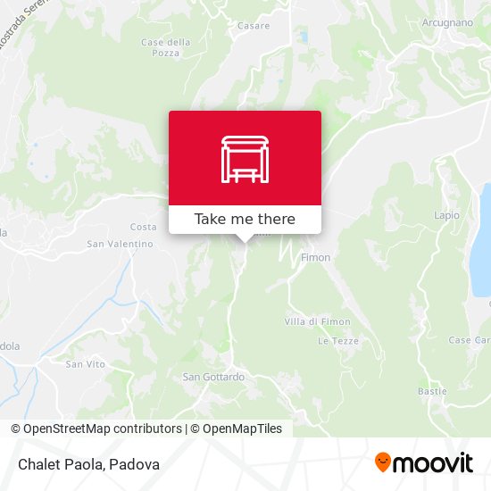 Chalet Paola map