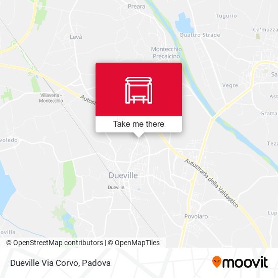 Dueville Via Corvo map