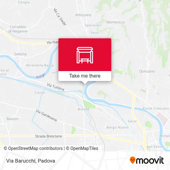 Via Barucchi map