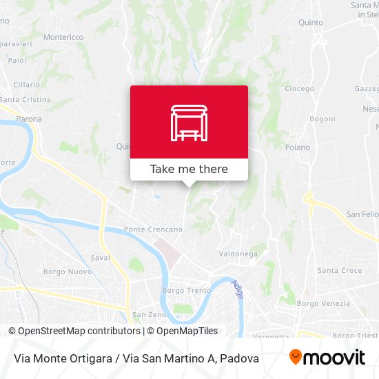 Via Monte Ortigara / Via San Martino A map