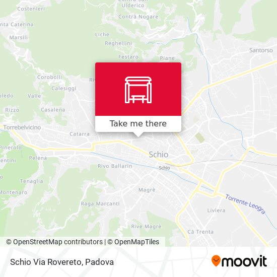 Schio Via Rovereto map