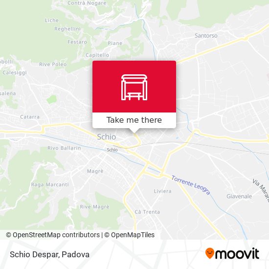 Schio Despar map