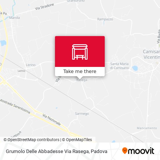 Grumolo Delle Abbadesse Via Rasega map