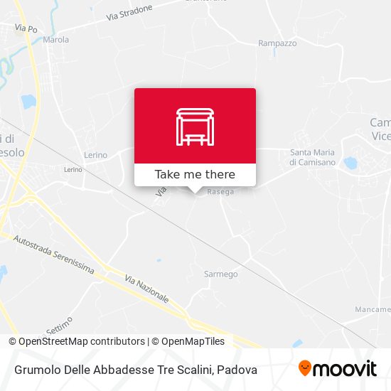 Grumolo Delle Abbadesse Tre Scalini map