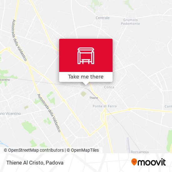 Thiene Al Cristo map