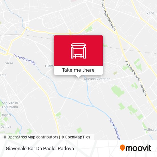 Giavenale Bar Da Paolo map