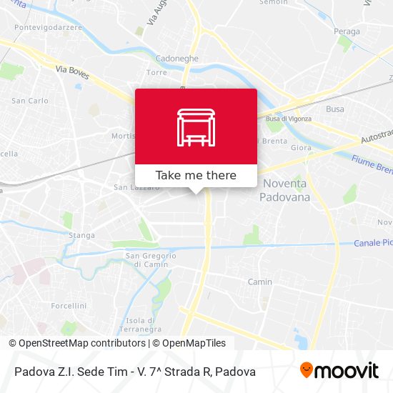 Padova Z.I. Sede Tim - V. 7^ Strada R map