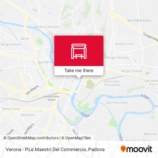 Verona - P.Le Maestri Del Commercio map