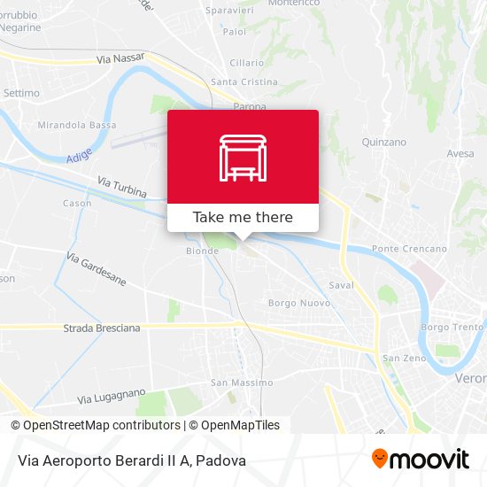 Via Aeroporto Berardi II A map