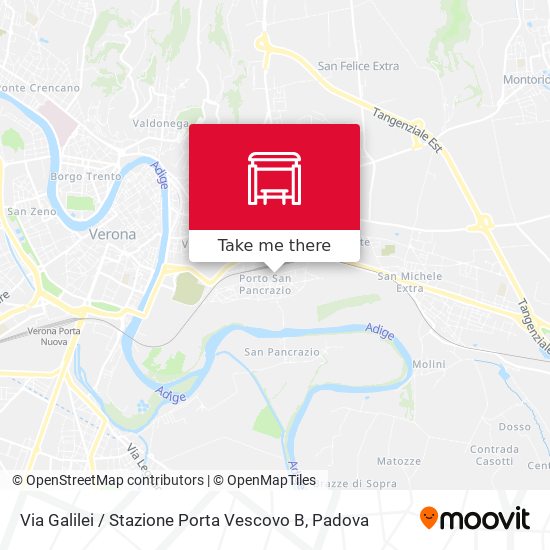 Via Galilei / Stazione Porta Vescovo B map