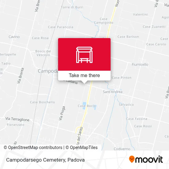 Campodarsego Cemetery map