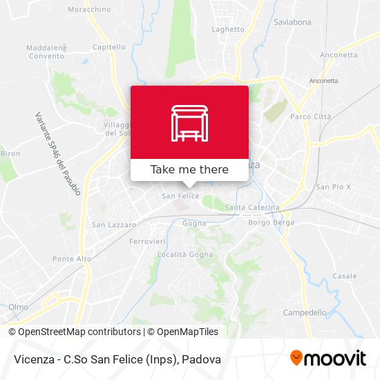 Vicenza - C.So San Felice (Inps) map