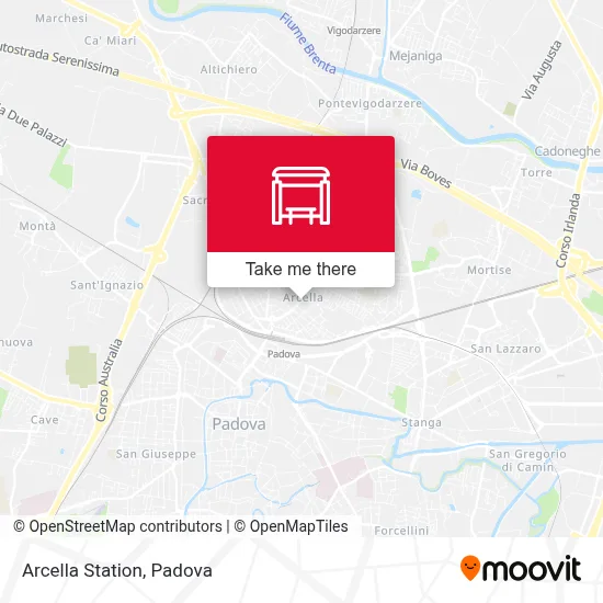 Arcella Station map