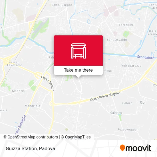 Guizza Station map
