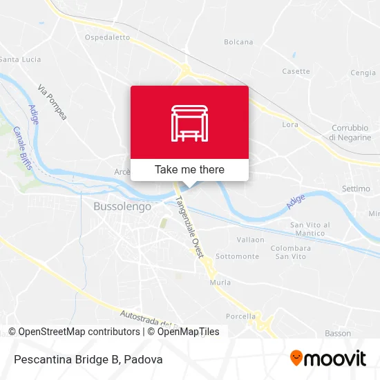 Pescantina Bridge B map