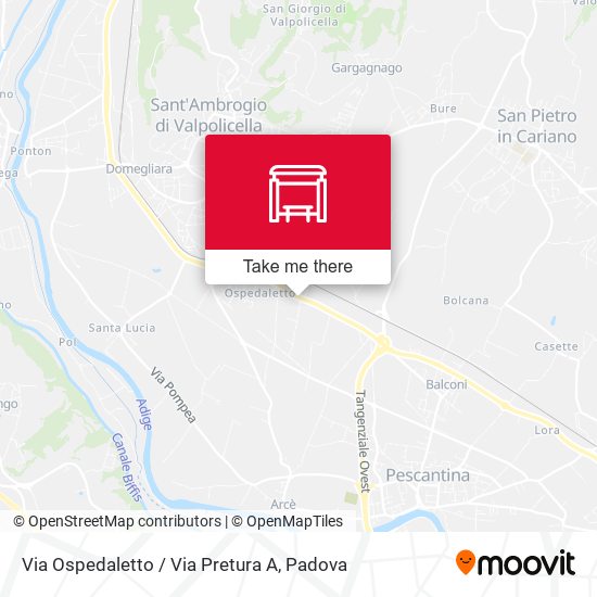 Via Ospedaletto / Via Pretura A map