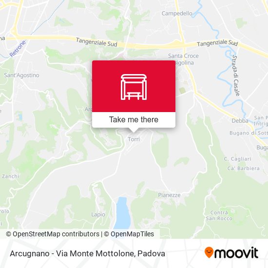 Arcugnano - Via Monte Mottolone map