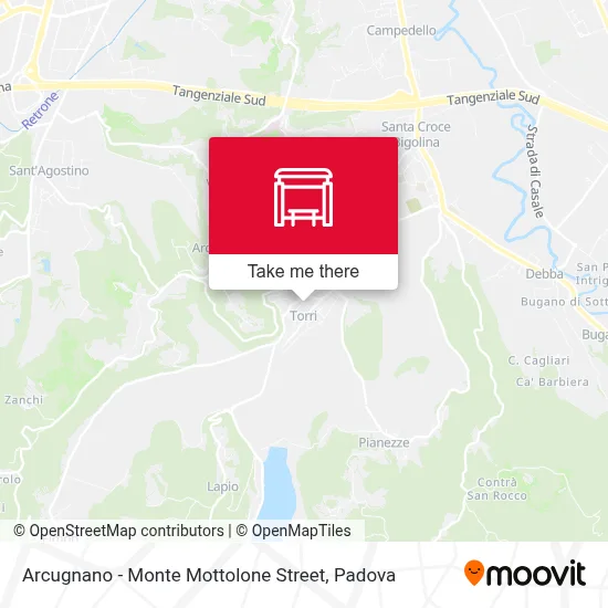 Arcugnano - Monte Mottolone Street map