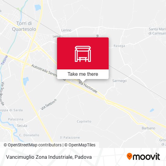 Vancimuglio Zona Industriale map