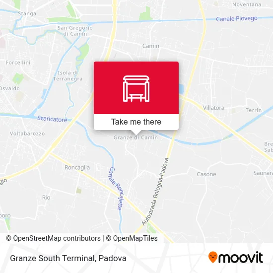 Granze South Terminal map