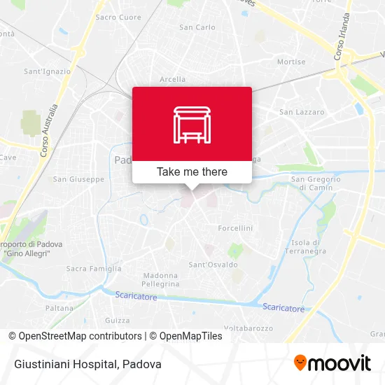 Giustiniani Hospital map